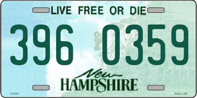 NH license plate 3960359