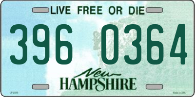 NH license plate 3960364