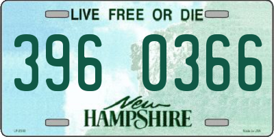 NH license plate 3960366