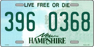 NH license plate 3960368