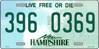 NH license plate 3960369