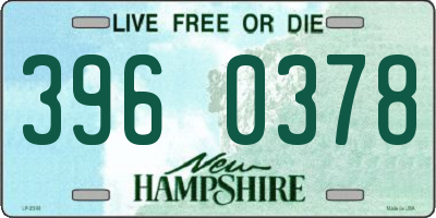 NH license plate 3960378