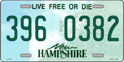 NH license plate 3960382