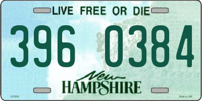 NH license plate 3960384