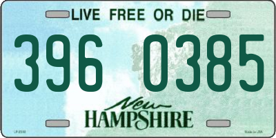 NH license plate 3960385