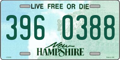 NH license plate 3960388