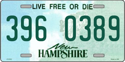 NH license plate 3960389