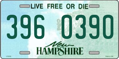 NH license plate 3960390