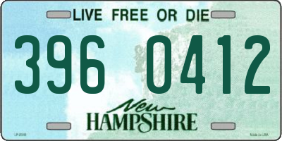 NH license plate 3960412