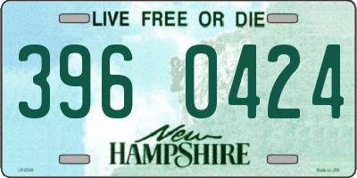 NH license plate 3960424