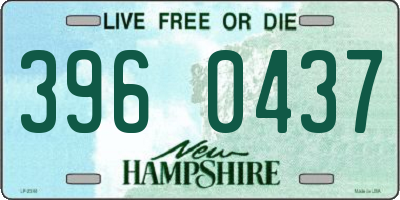 NH license plate 3960437