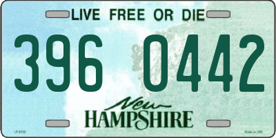 NH license plate 3960442