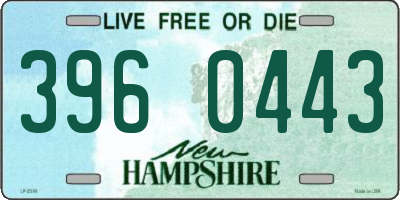 NH license plate 3960443