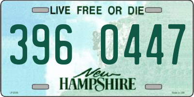 NH license plate 3960447