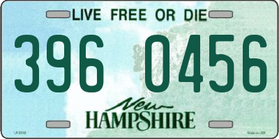 NH license plate 3960456