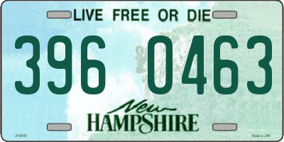 NH license plate 3960463