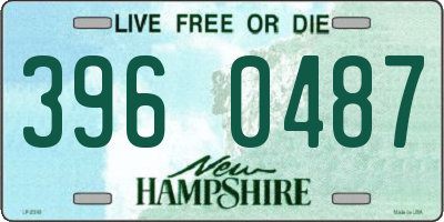 NH license plate 3960487