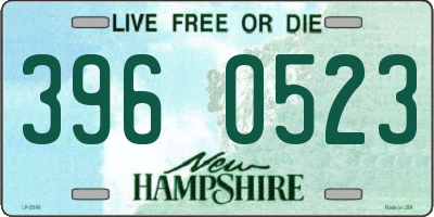 NH license plate 3960523