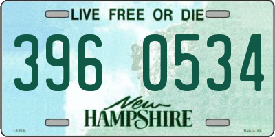 NH license plate 3960534