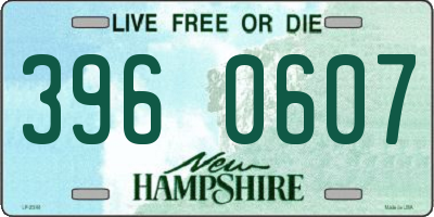 NH license plate 3960607