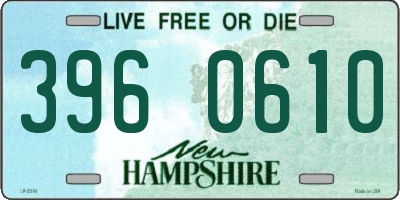 NH license plate 3960610