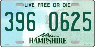NH license plate 3960625