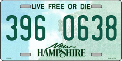 NH license plate 3960638