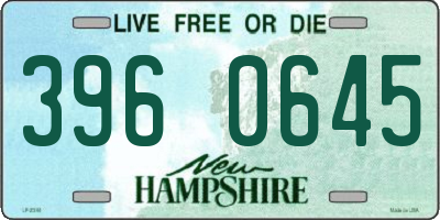 NH license plate 3960645