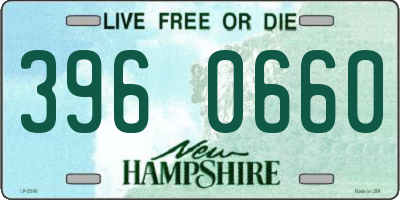 NH license plate 3960660