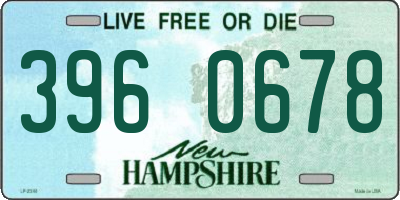 NH license plate 3960678