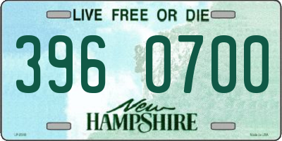 NH license plate 3960700