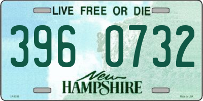 NH license plate 3960732