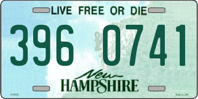 NH license plate 3960741