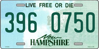 NH license plate 3960750