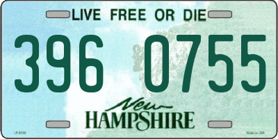 NH license plate 3960755