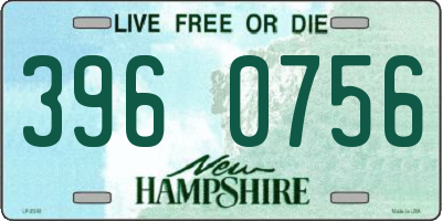 NH license plate 3960756