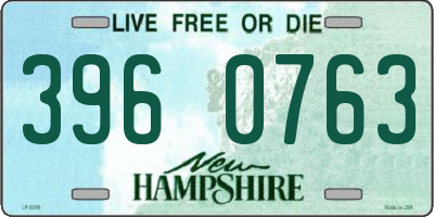 NH license plate 3960763