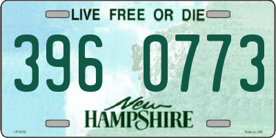 NH license plate 3960773