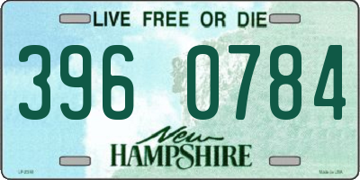 NH license plate 3960784