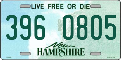 NH license plate 3960805