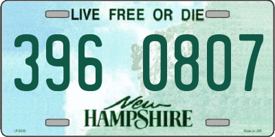 NH license plate 3960807