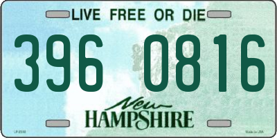 NH license plate 3960816