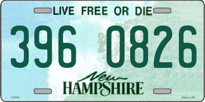 NH license plate 3960826