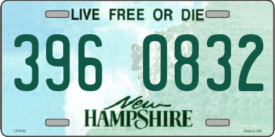 NH license plate 3960832