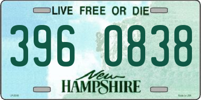 NH license plate 3960838