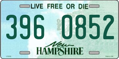 NH license plate 3960852