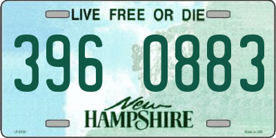 NH license plate 3960883