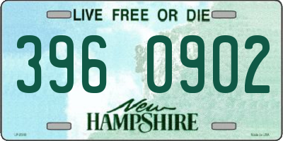 NH license plate 3960902