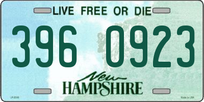 NH license plate 3960923