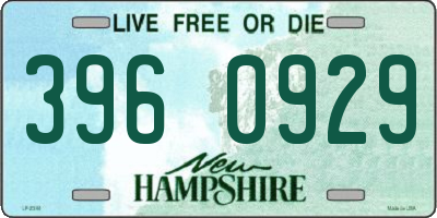 NH license plate 3960929